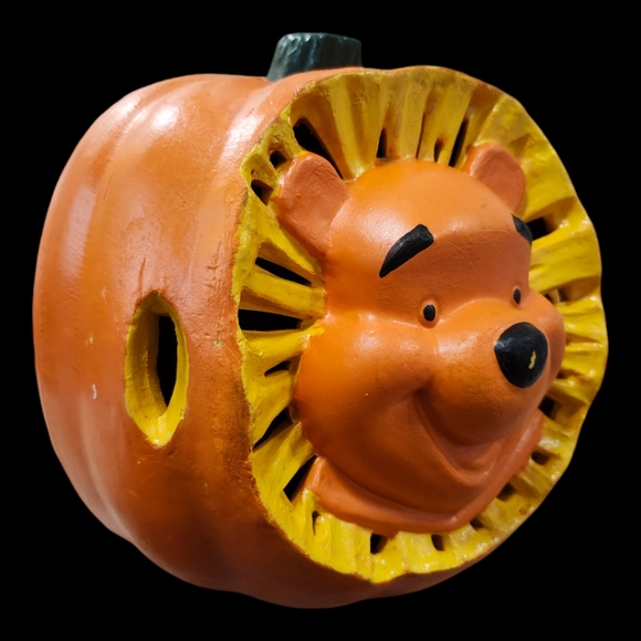 Disney Vintage 1999 "Winnie the Pooh" Light Up Halloween Pumpkin Jack-o-Lantern - Picture 7 of 12